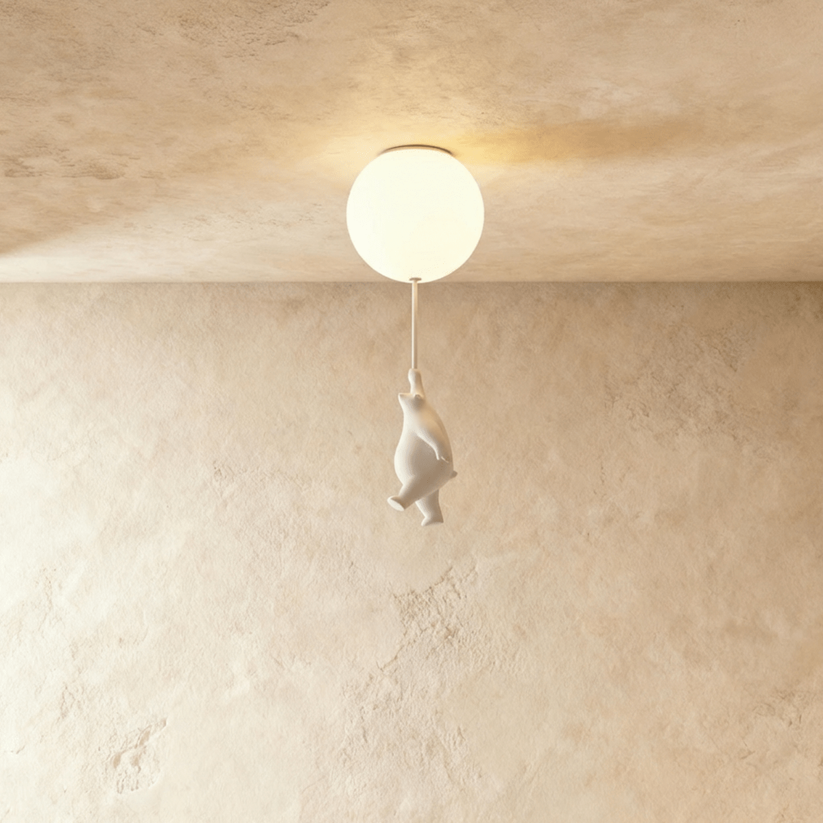 Lampada da Soffitto Bear Balloon per Cameretta, Carina Lampada Notturna Moderna  