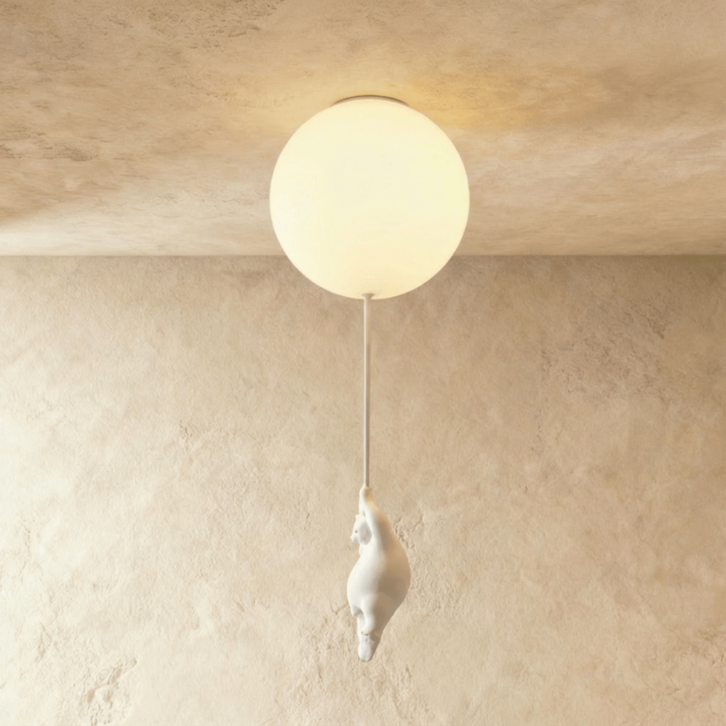 Lampada da Soffitto Bear Balloon per Cameretta, Carina Lampada Notturna Moderna  