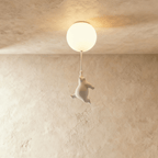 Lampada da Soffitto Bear Balloon per Cameretta, Carina Lampada Notturna Moderna  