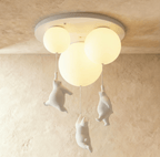 Lampada da Soffitto Bear Balloon per Cameretta, Carina Lampada Notturna Moderna  