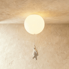 Lampada da Soffitto Bear Balloon per Cameretta, Carina Lampada Notturna Moderna  