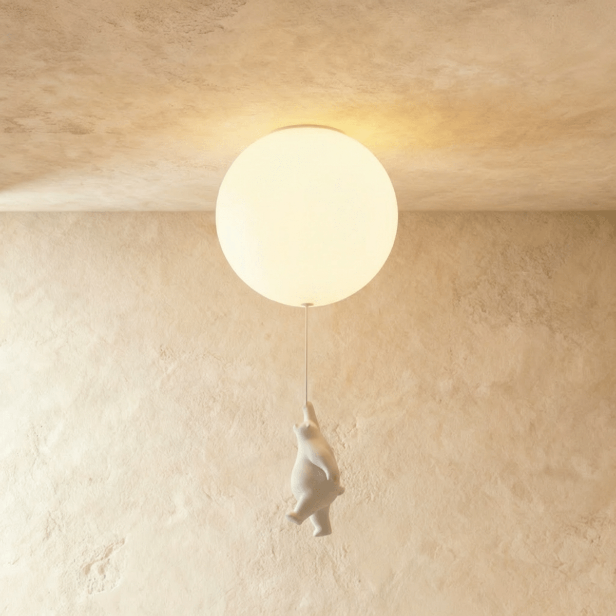 Lampada da Soffitto Bear Balloon per Cameretta, Carina Lampada Notturna Moderna  