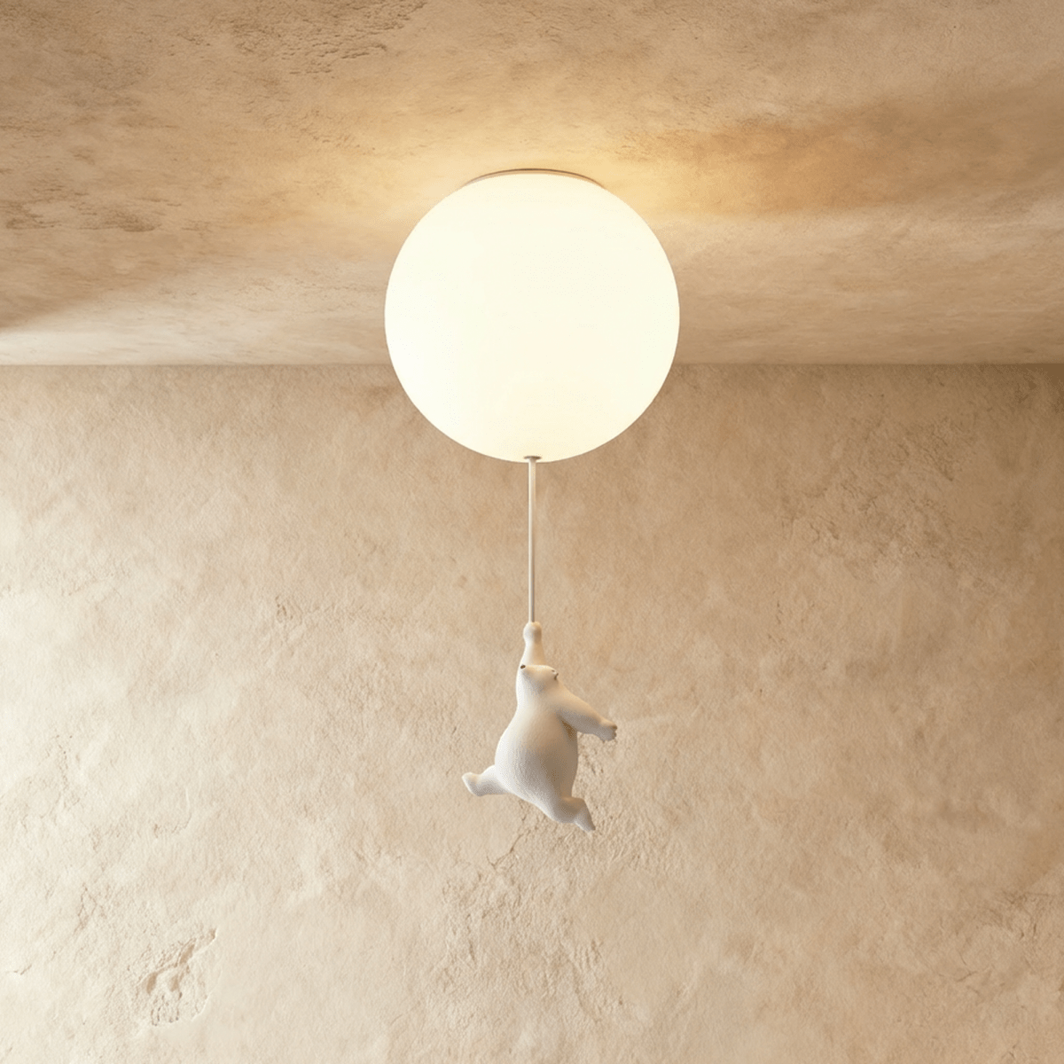 Lampada da Soffitto Bear Balloon per Cameretta, Carina Lampada Notturna Moderna  