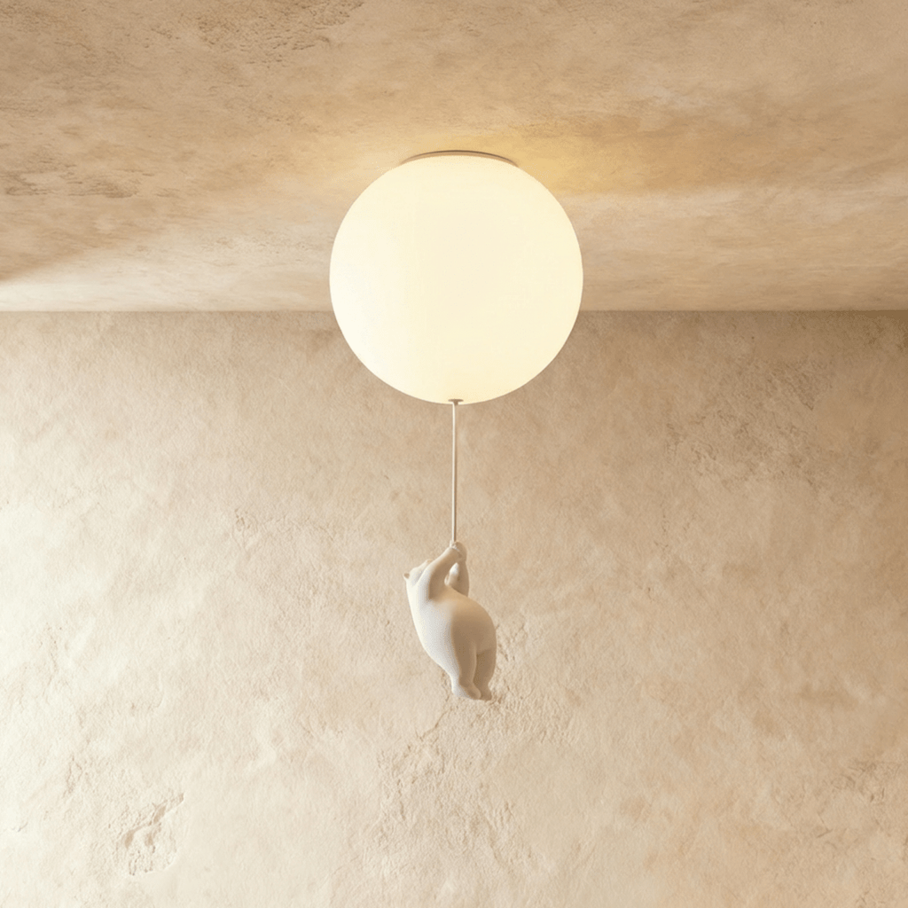 Lampada da Soffitto Bear Balloon per Cameretta, Carina Lampada Notturna Moderna  