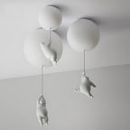 Lampada da Soffitto Bear Balloon per Cameretta, Carina Lampada Notturna Moderna  