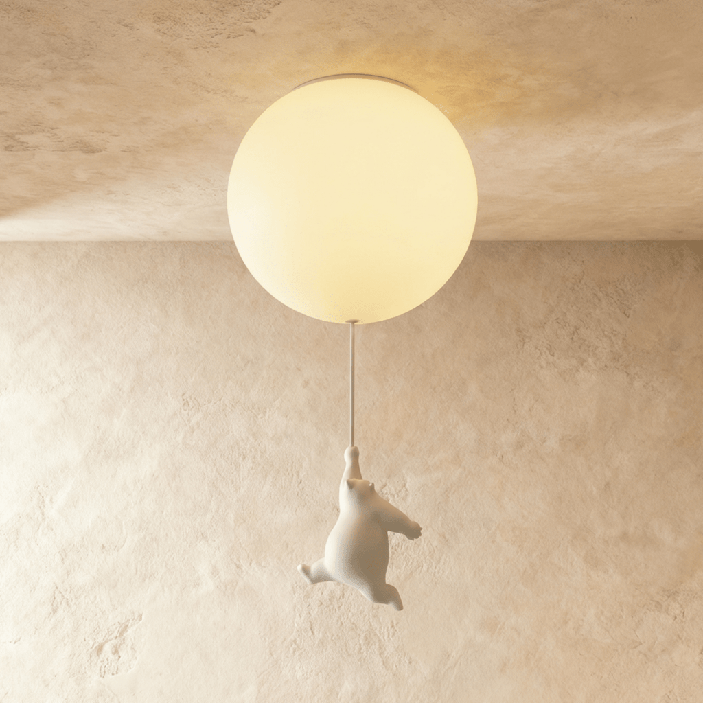 Lampada da Soffitto Bear Balloon per Cameretta, Carina Lampada Notturna Moderna  