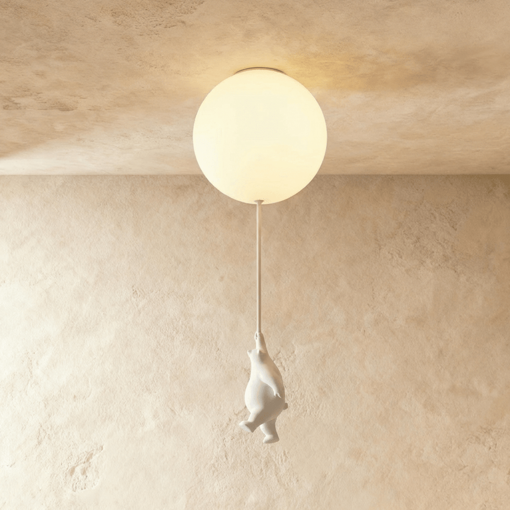 Lampada da Soffitto Bear Balloon per Cameretta, Carina Lampada Notturna Moderna  