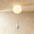 Lampada da Soffitto Bear Balloon per Cameretta, Carina Lampada Notturna Moderna  