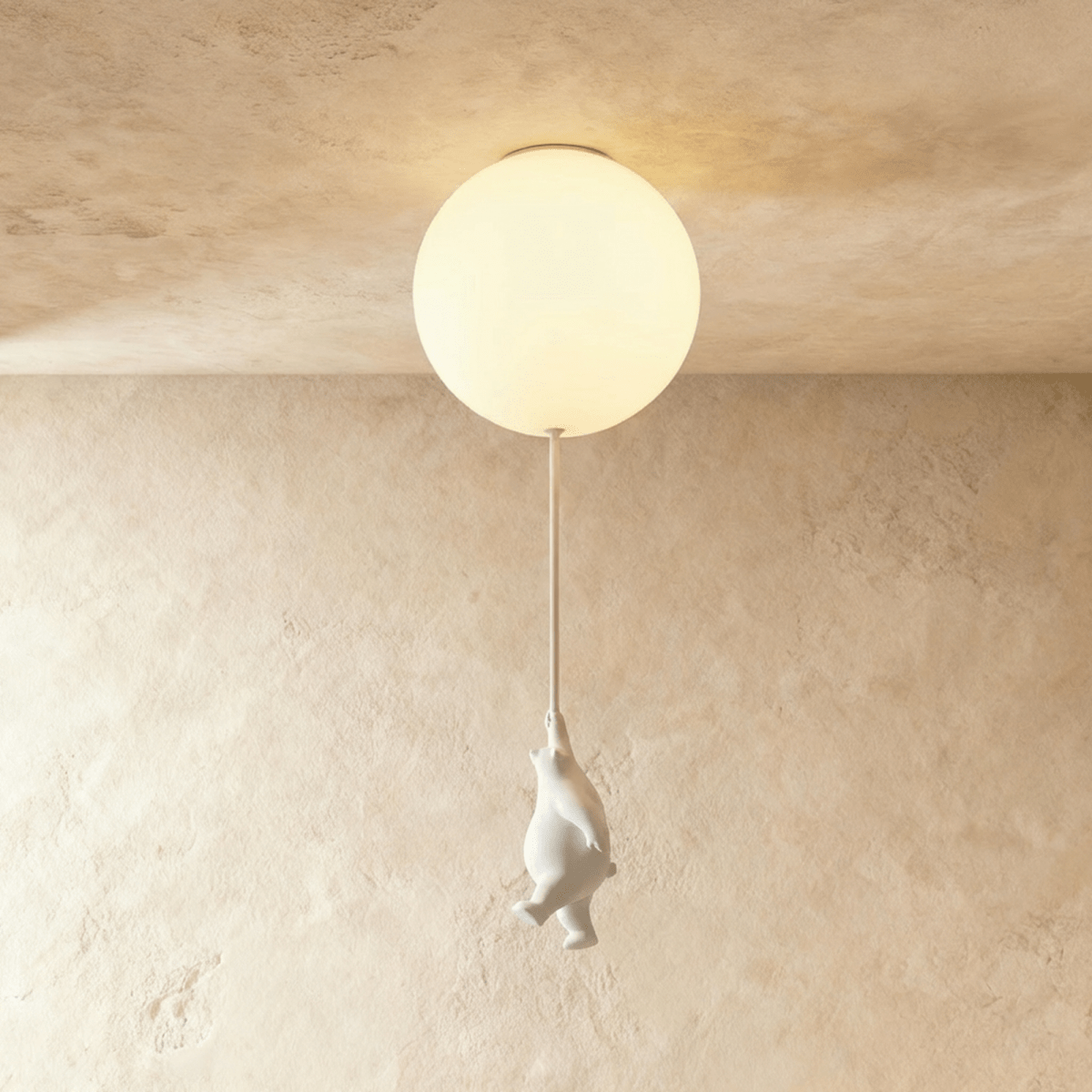 Lampada da Soffitto Bear Balloon per Cameretta, Carina Lampada Notturna Moderna  