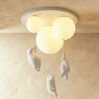 Lampada da Soffitto Bear Balloon per Cameretta, Carina Lampada Notturna Moderna  
