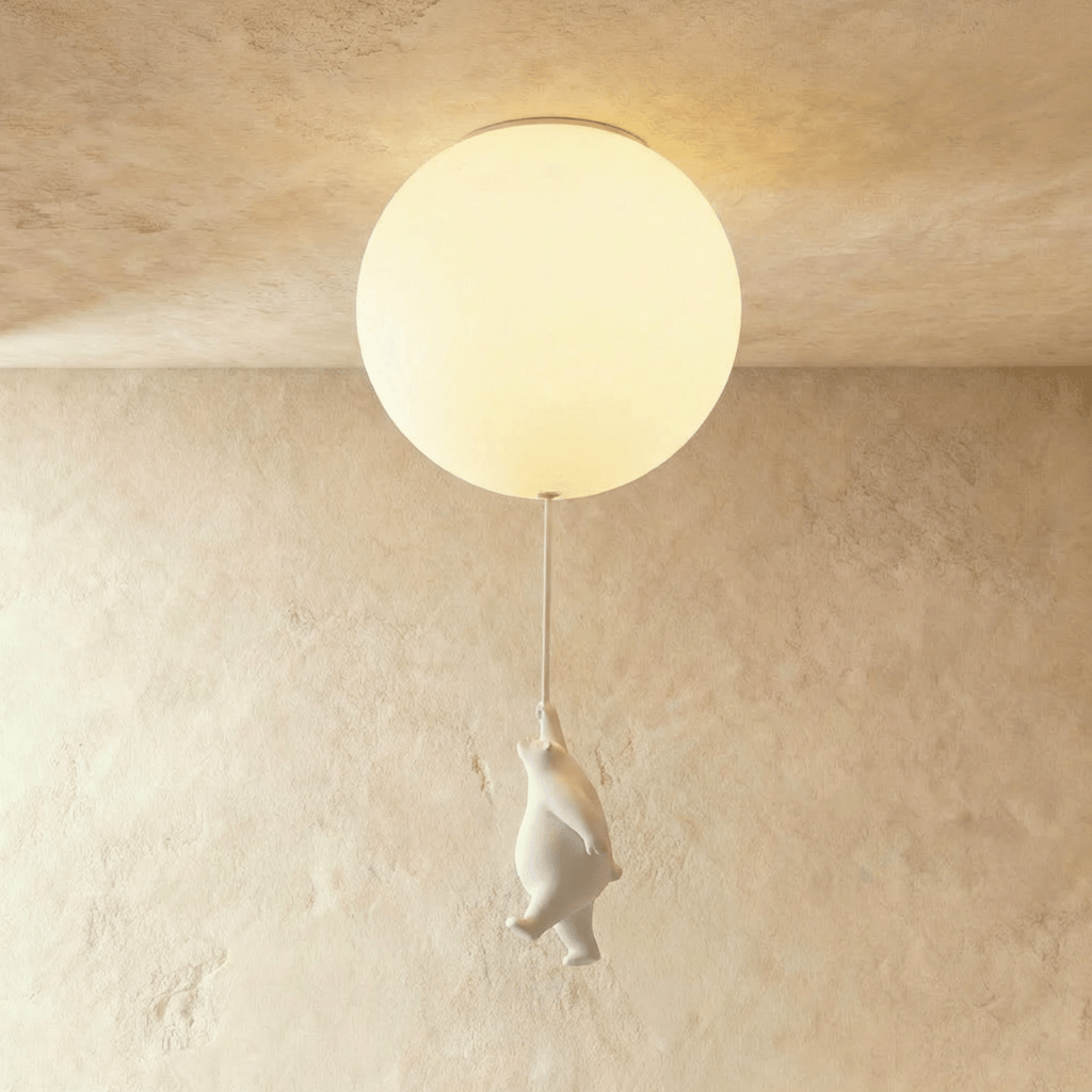 Lampada da Soffitto Bear Balloon per Cameretta, Carina Lampada Notturna Moderna  