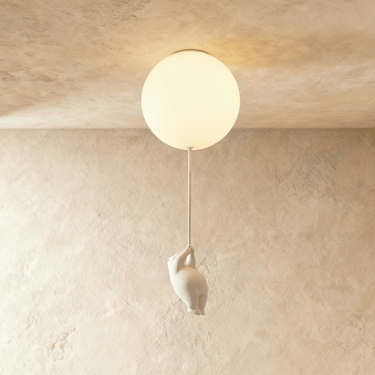 Lampada da Soffitto Bear Balloon per Cameretta, Carina Lampada Notturna Moderna  