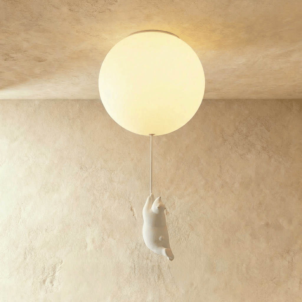 Lampada da Soffitto Bear Balloon per Cameretta, Carina Lampada Notturna Moderna  