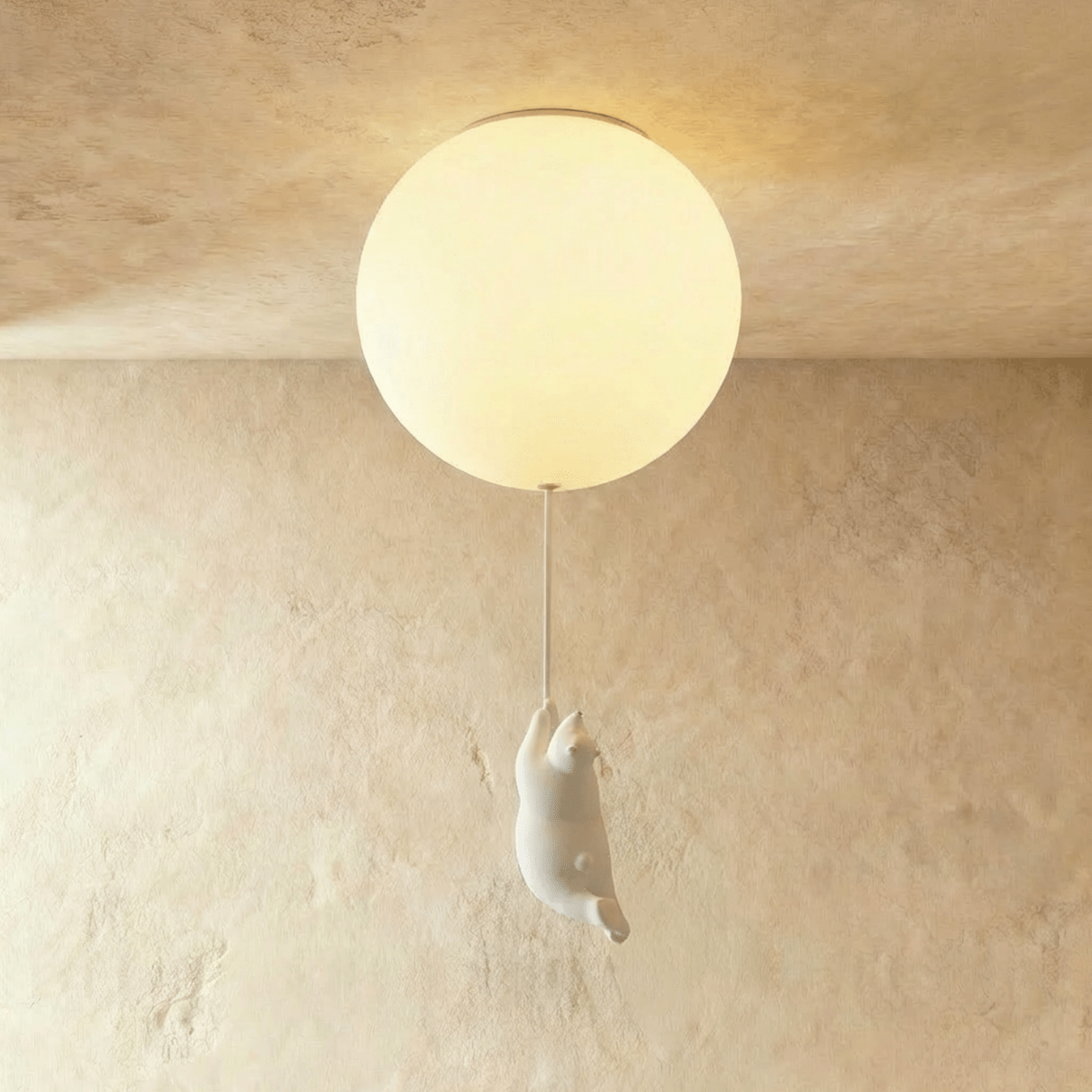 Lampada da Soffitto Bear Balloon per Cameretta, Carina Lampada Notturna Moderna  