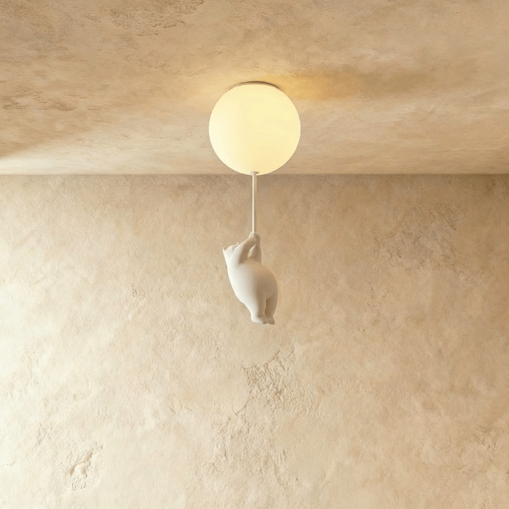Lampada da Soffitto Bear Balloon per Cameretta, Carina Lampada Notturna Moderna  