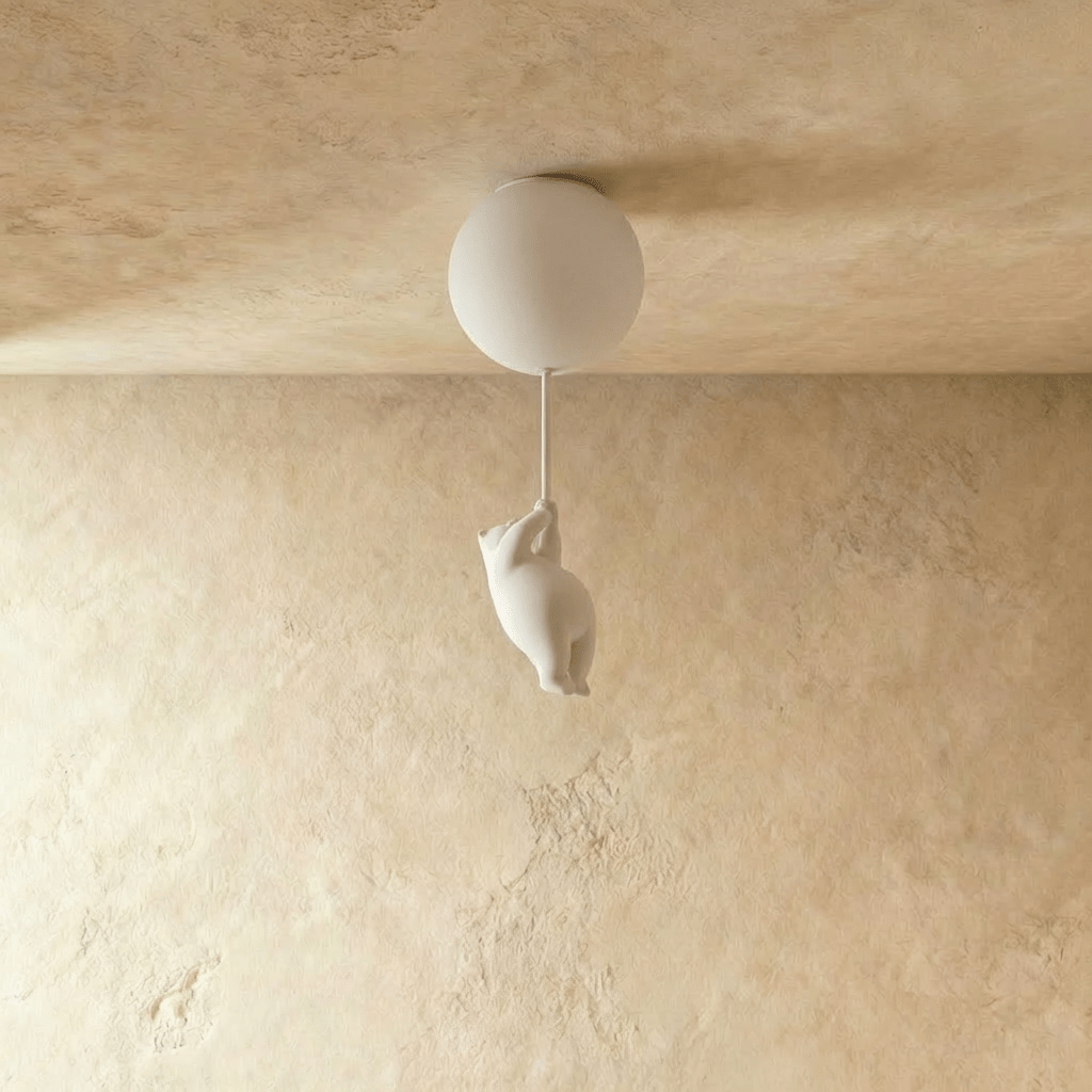 Lampada da Soffitto Bear Balloon per Cameretta, Carina Lampada Notturna Moderna  