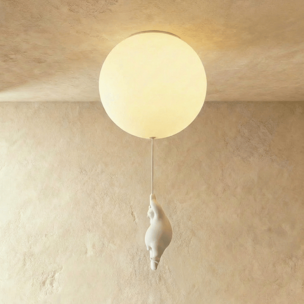 Lampada da Soffitto Bear Balloon per Cameretta, Carina Lampada Notturna Moderna  