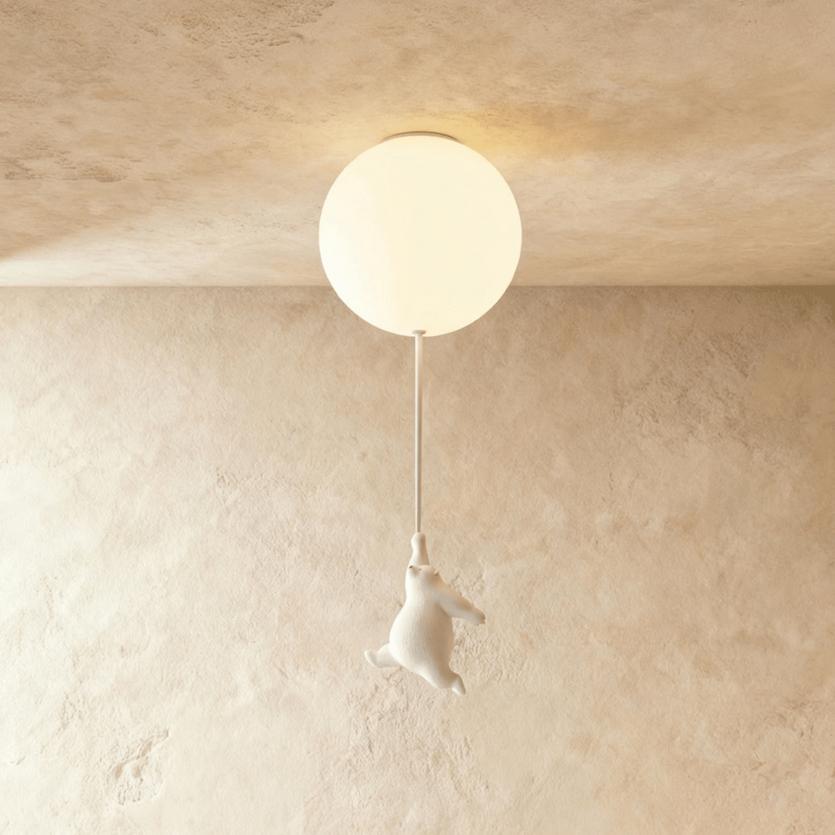 Lampada da Soffitto Bear Balloon per Cameretta, Carina Lampada Notturna Moderna  