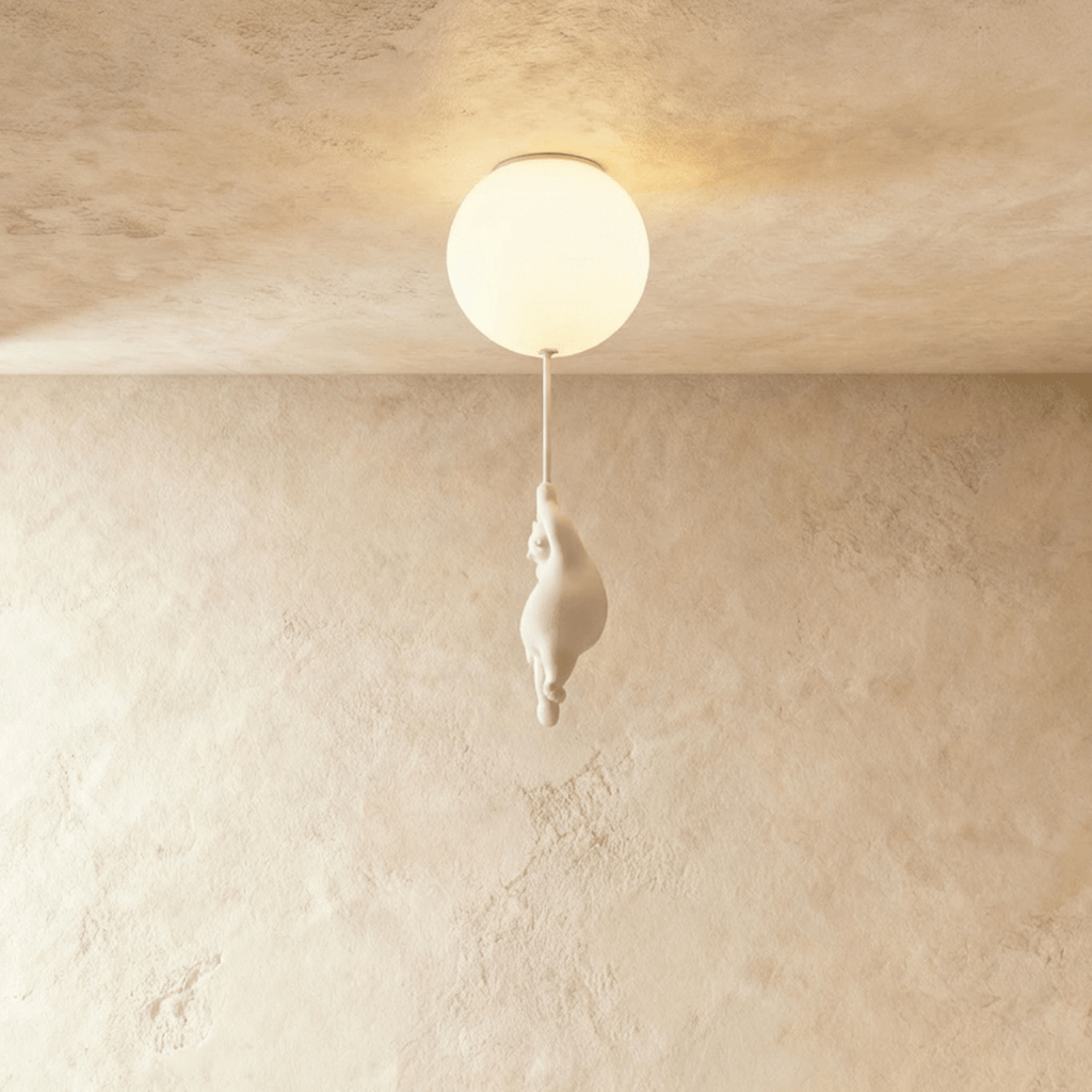 Lampada da Soffitto Bear Balloon per Cameretta, Carina Lampada Notturna Moderna  