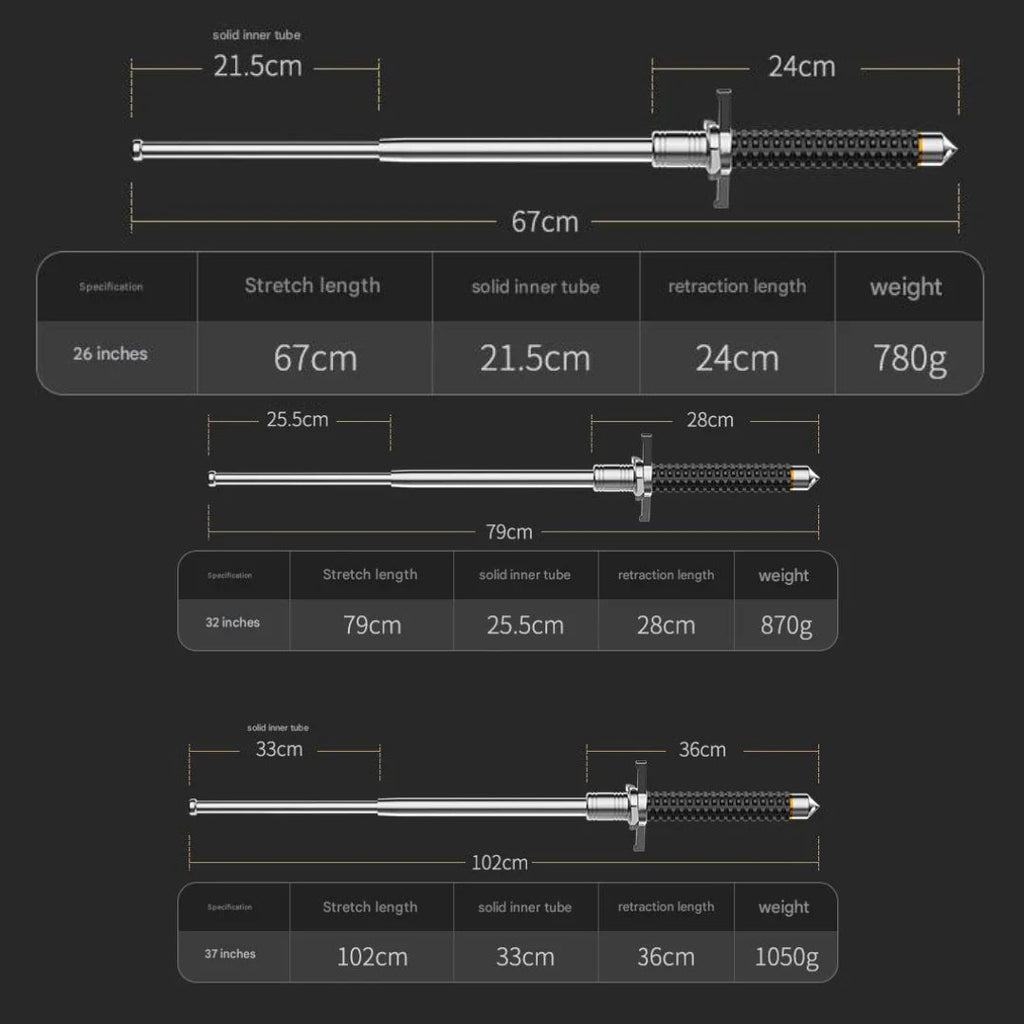 Balance Adjustable Walking Stick with Stable Base Support