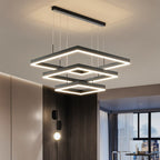 Lampadario Noir Aura per Illuminazione Elegante e Diffusa in Nero o Bianco  
