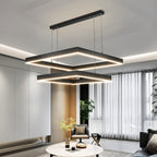 Lampadario Noir Aura per Illuminazione Elegante e Diffusa in Nero o Bianco  