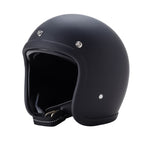 AeroGuard Retro Motorcycle Helmet, DOT & ECE Certified, Fiberglass Shell