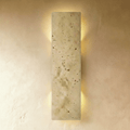Lumina Travertine Wall Lamp With Warm Architectural Glow
