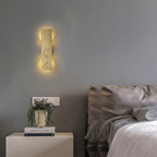 Lumina Travertine Wall Lamp With Warm Architectural Glow