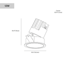 AeraFlex Pro IP65 regulowana lampa sufitowa z opcją nachylenia wiązki światła  