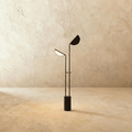 LumenArc Dual Head Iron Floor Lamp For Sculptural Modern Lighting