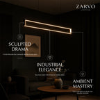 NoirLumen Matte Black Chandelier With Adjustable Height For Dining Rooms And Entryways