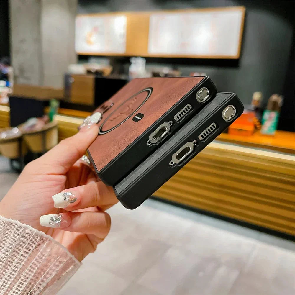 PU Leather Case For Samsung Galaxy S24 S23 S22 S21, Wireless Charge