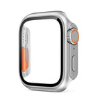 Apple Watch Bumper Case, Tempered Glass Screen Shield, Ultra-Style Look