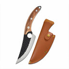 Japanese-Style Chef Knife, OrionKoi Wood-Handle Stainless Blade