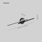 Fjordra Disc and Linear LED Wall Sconce, Black or White