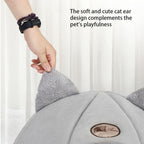 Cama de peluche para gatos em três tamanhos, com algodão PP macio e design amovível, para gatos de interior | Fioriscas