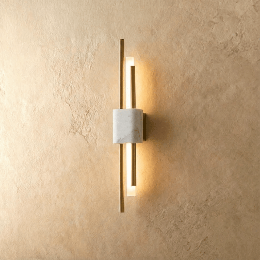 AuraMarble LED nástěnná lampa s kovovým rámem pro ambientní světlo
