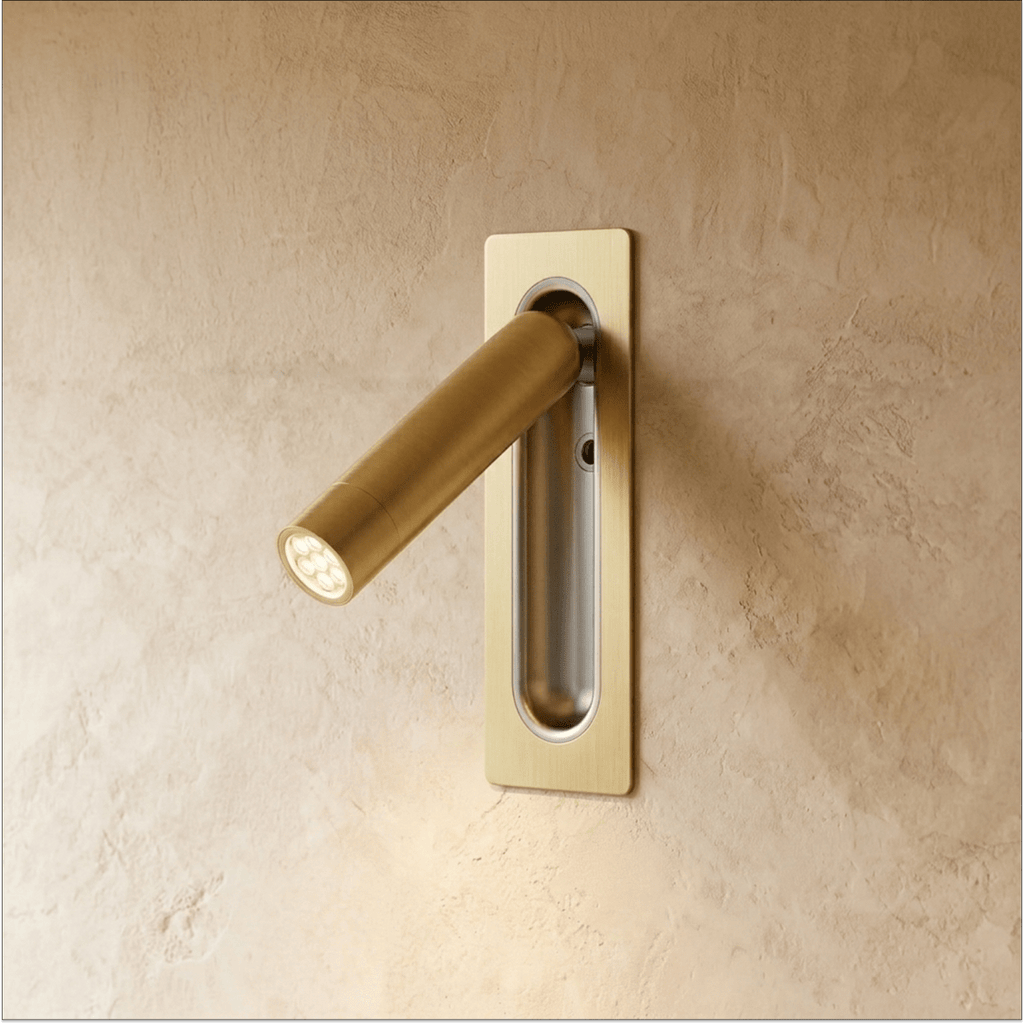 NexaGlow Compact Bedside Reading Lamp With Metal And Acrylic