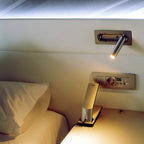 NexaGlow Compact Bedside Reading Lamp With Metal And Acrylic