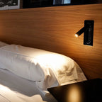 NexaGlow Compact Bedside Reading Lamp With Metal And Acrylic