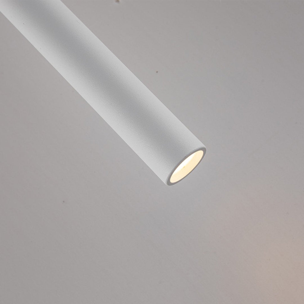 AeroLume Minimalistische Pendelleuchte aus Aluminium, warmweißes 2700K-LED-Licht