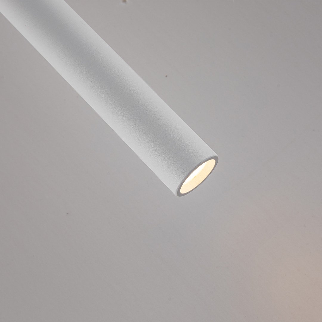 AeroLume Minimalistische Pendelleuchte aus Aluminium, warmweißes 2700K-LED-Licht