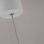 AeroLume Minimalistische Pendelleuchte aus Aluminium, warmweißes 2700K-LED-Licht