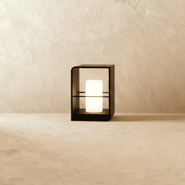 Lampada da giardino esterna LumaVale Dusk To Dawn con LED in alluminio ricaricabile