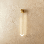 Auric Arc U Shaped Wall Lamp Minimalist Brass And Acrylic Fixture