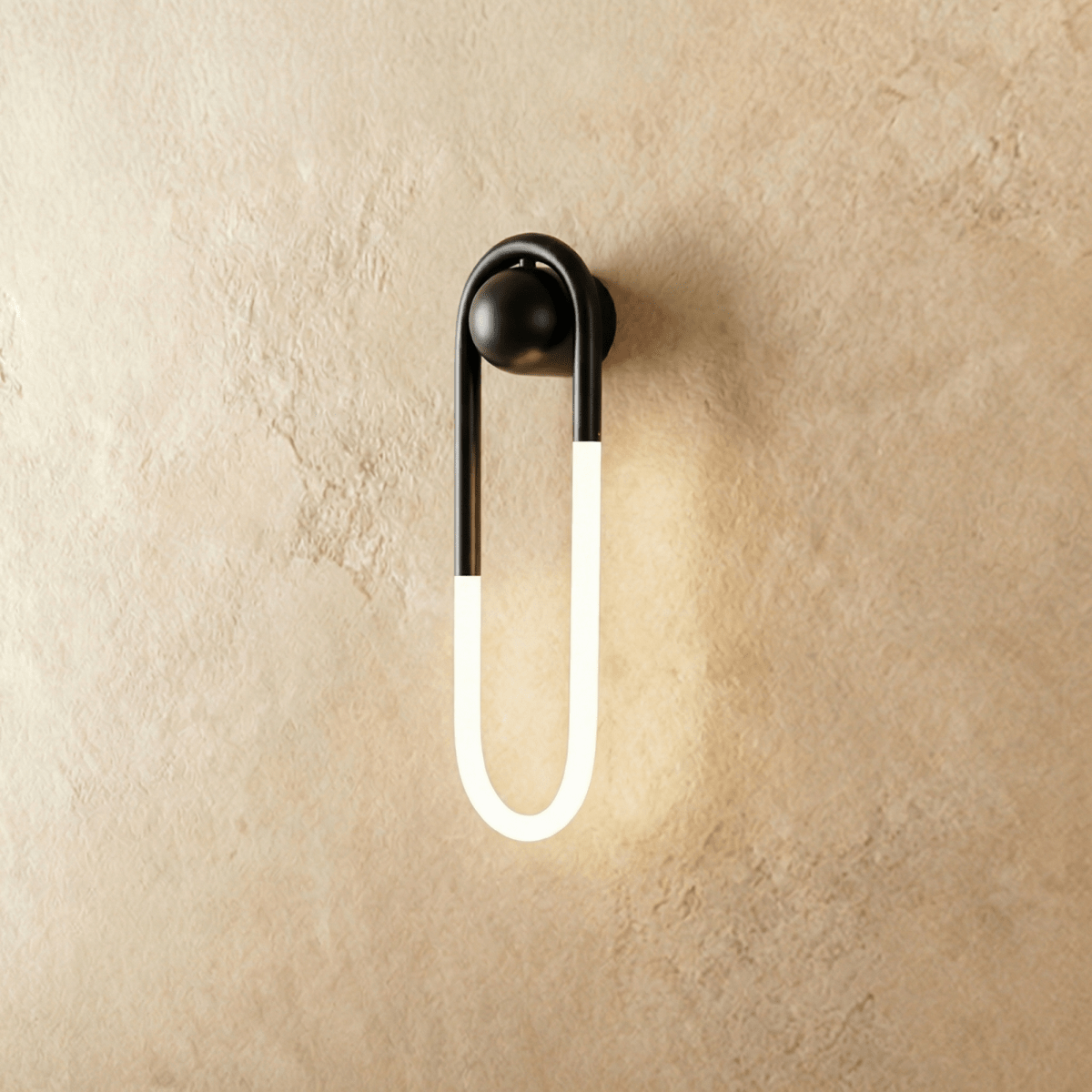 Auric Arc U Shaped Wall Lamp Minimalist Brass And Acrylic Fixture