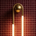 Auric Arc U Shaped Wall Lamp Minimalist Brass And Acrylic Fixture