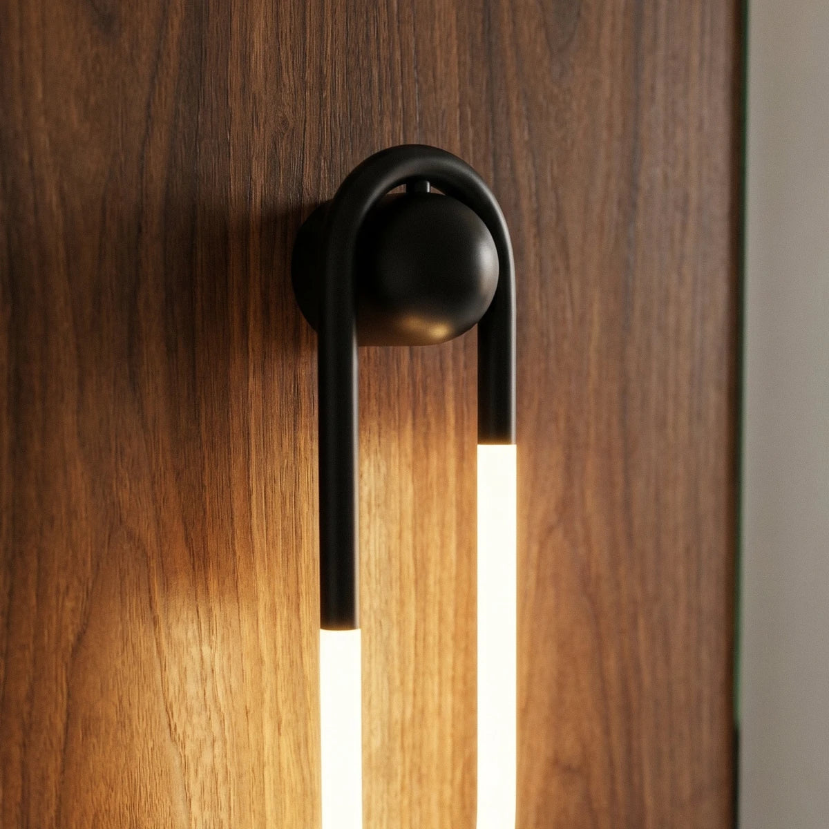 Auric Arc U Shaped Wall Lamp Minimalist Brass And Acrylic Fixture
