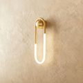 Auric Arc U Shaped Wall Lamp Minimalist Brass And Acrylic Fixture